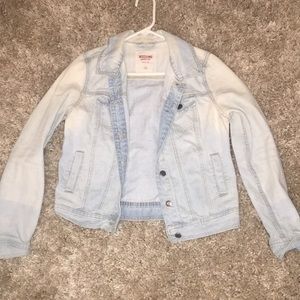 White washed jean jacket